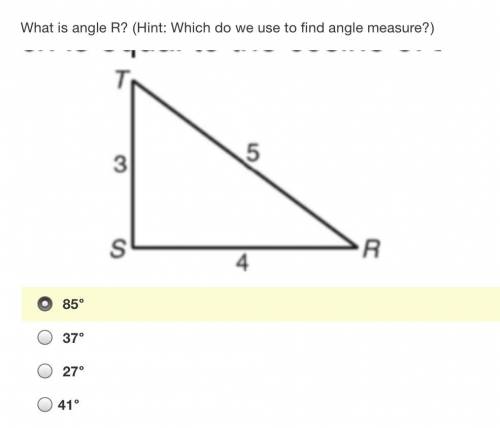 What is angle R? Geometry HW