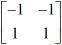 Which of the following rules best describes the matrix below

a. dilation of scale factor 2
b. ref