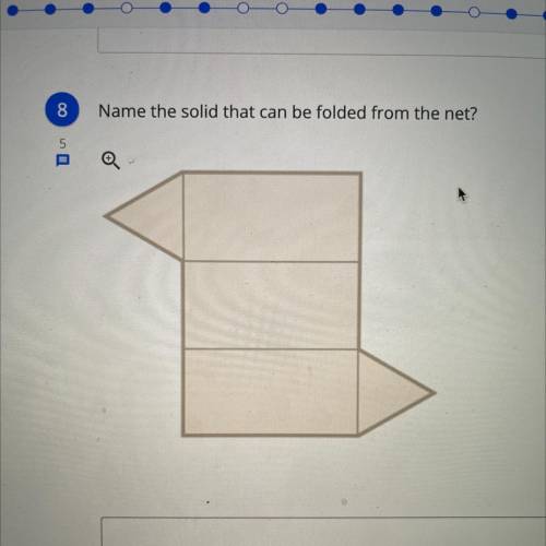 What solid can be folded from the net?