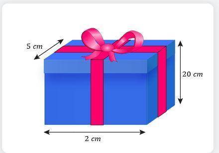 37. A birthday gift is placed inside the box shown.

What is the minimum amount of wrapping paper
