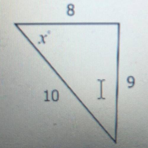 Can someone please help me find the missing angle using sin or cos and rounding the answer to the n
