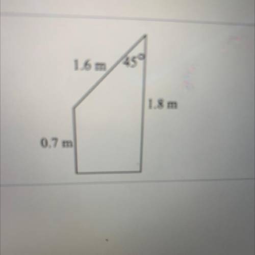Find the area of the trapezoid to the nearest tenth.