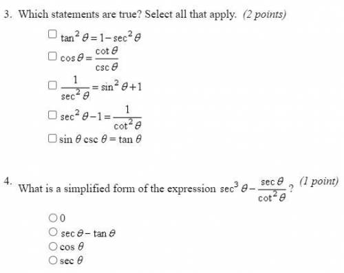 ANSWER ASAP

Which statements are true? Select all that appl