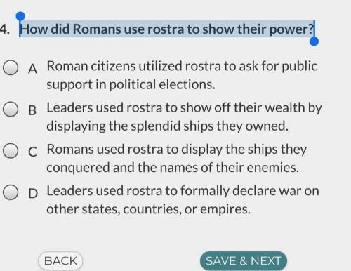 How did romans use rostra to show their power