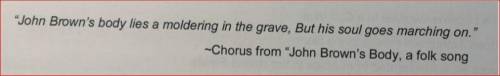Which of the following best paraphrases the meaning of the chorus above?

Which of the following b