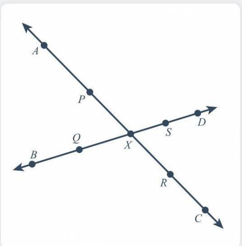15. Enter an angle that is vertical with /_ AXD in the diagram below: