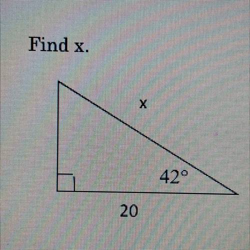 Find the x 
please will give brainliest