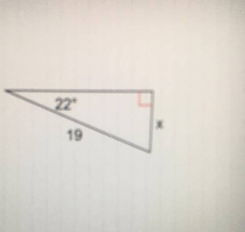Find the missing side. 
Need help please.
Need to show how to get the answer.