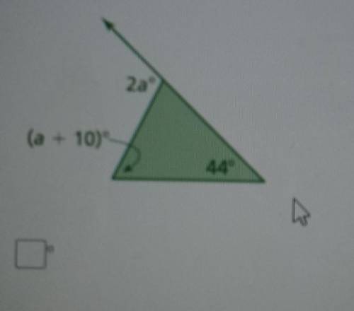 Find the measure of the exterior angle​