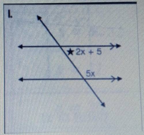 Find the value of x and find the value of the angle with a star in it​