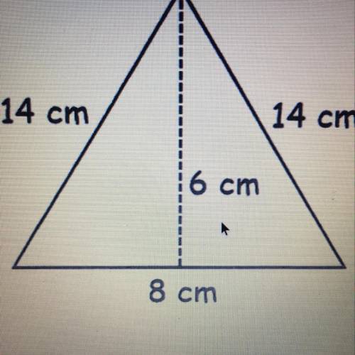 Find the area of the given shape