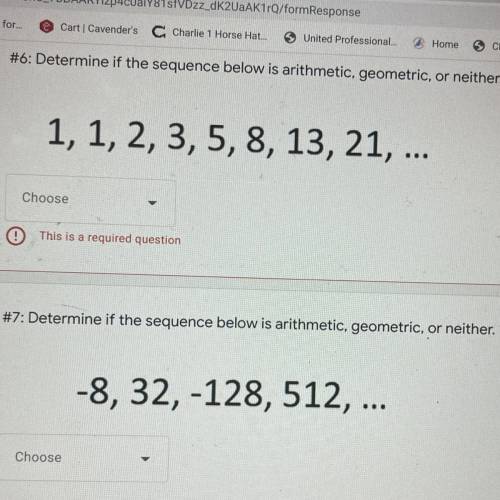 Determine the sequence
