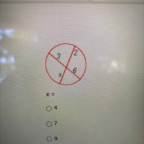 X equals four, seven, nine 
Help