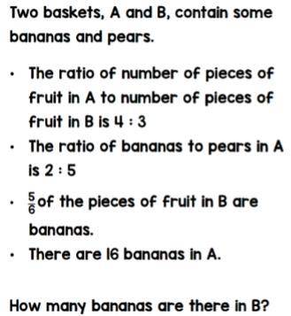 How many bananas are there in B ?