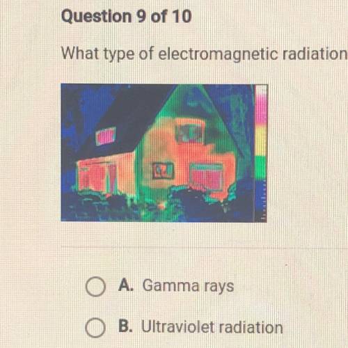 What type of electromagnetic radiation is being shown in the picture?

A. Gamma rays
B. Ultraviole