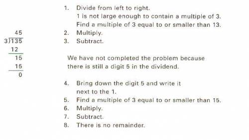 This problem shows division without a remainder.