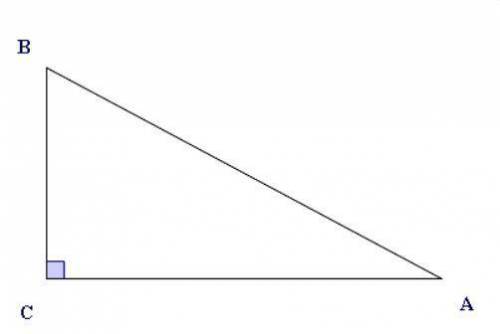 31. Which side of the triangle in the diagram is the hypotenuse?
A. AB
B. BC
C. CA