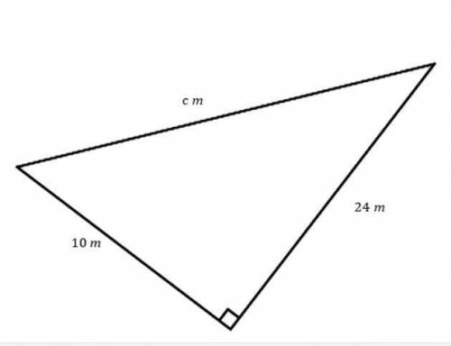 49. Calculate the value of c in the triangle below.