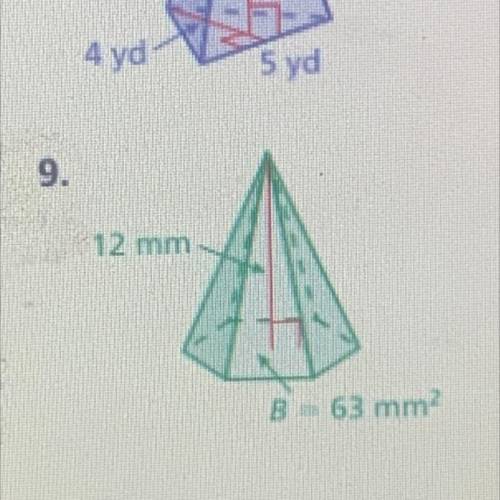 Find the volume of the pyramid