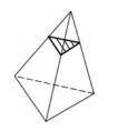Please help!!!

Describe the shape that is formed by the cross section:
A.a triangle that has doub