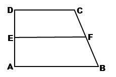 EF is a midsegment. If DC = 2x + 3, EF = 10, and AB = 3x + 2, find the value of 'x'.

no links or