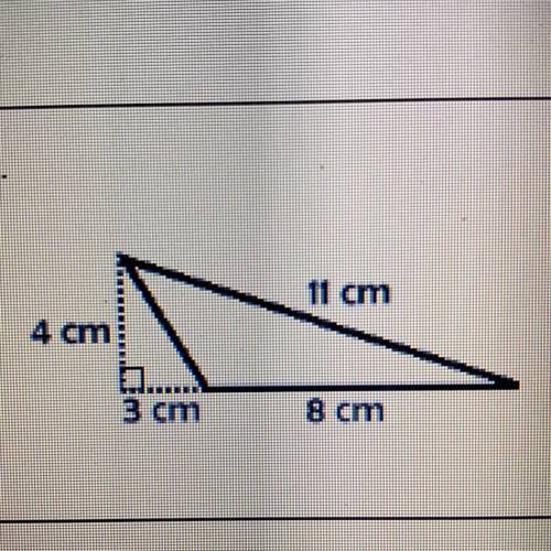 Whats the perimeter and area of this triangle? PLEASE SHOW WORK
