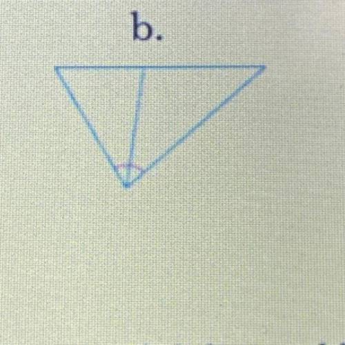 What type of triangle is this
Median, Altitude, or perpendicular Bisector?
