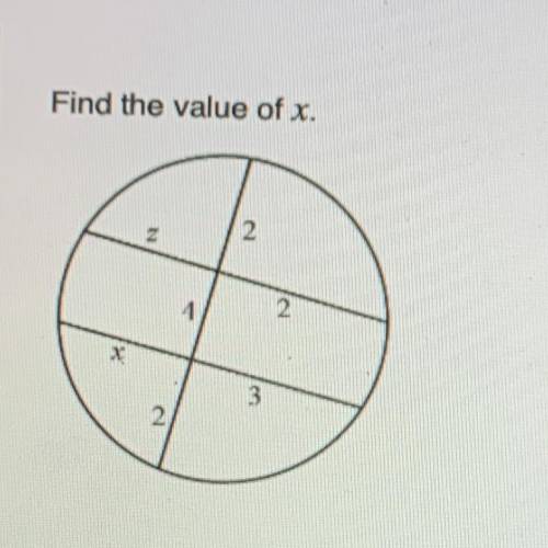 Find the value of X. 
A. 6
B. 4
C. 2
D. 3