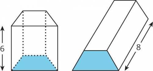 CANNN SOMEONE PLSSS HELP ME 30 POINTSSS

The volume of both of these trapezoidal prisms is 24 cubi