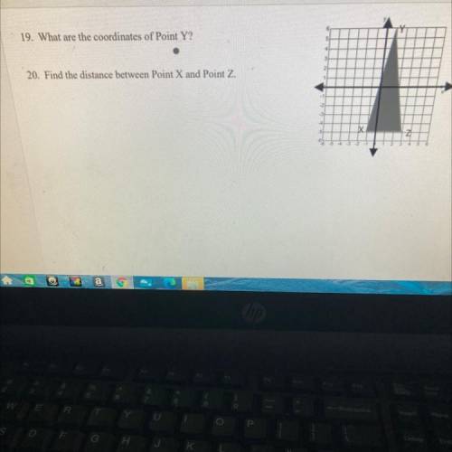 1. What are he coordinates of point y
2. Find the distance between Point X and Point Z