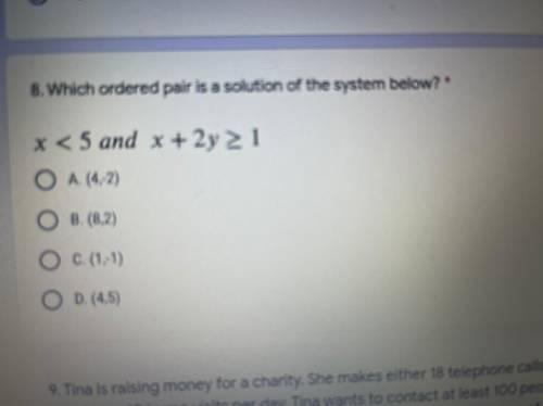 Is the answer to the problem A,B,C or D ?