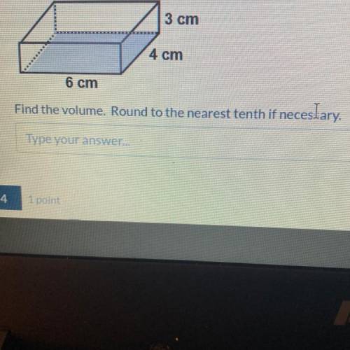 Find the volume. Round to the nearest tenth if necessary.