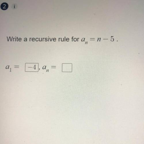Please help!! Write a recursive rule