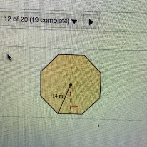 Find the area and perimeter of the regular polygon