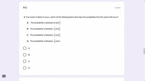 if an event is likely to occur, which of the following best describes the probability that the even