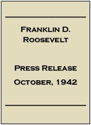 Summarize FDR's press release. Then, answer the following questions:

Based on the press release,
