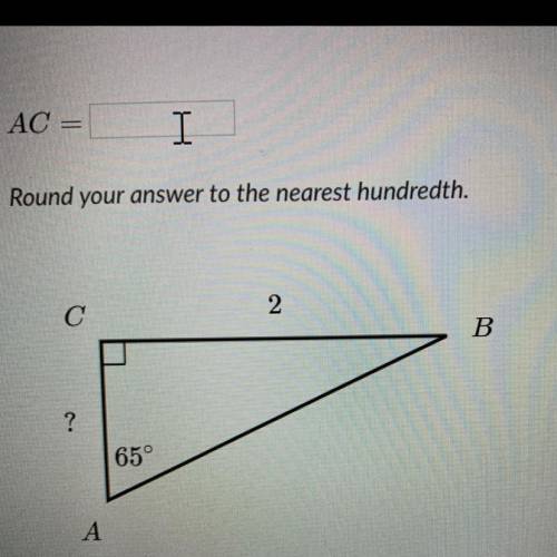 AC= ? Round your answer to the nearest hundredth