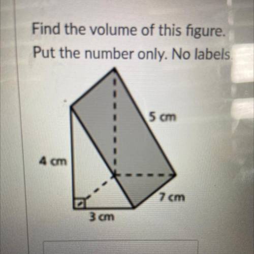 Find the volume of the Firgure