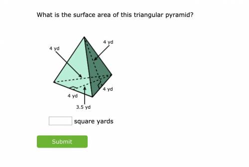 What is the surface area of this triangular pyramid?
Quickly PLEASE!!