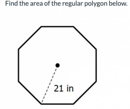 Find the area of the polygon, show work please