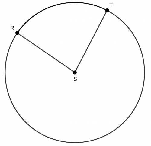 m∠RST=65°. The length of arc RT = 4.54 cm. What is the radius of the circle? Round to the nearest t