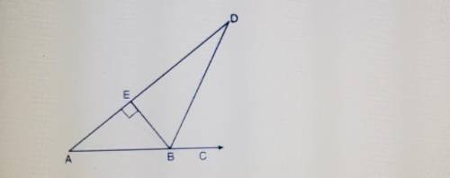 The diagram below shows Traingle ABC with AC arrow, BE perpendicular AD and angle EBD congruent CBD