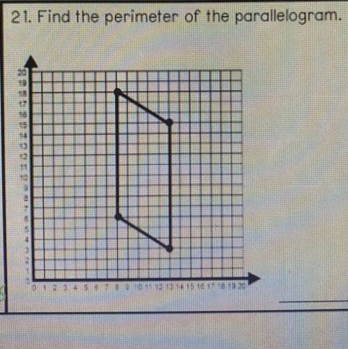 Find the perimeter of the parallelogram using the Pythagorean Theorem