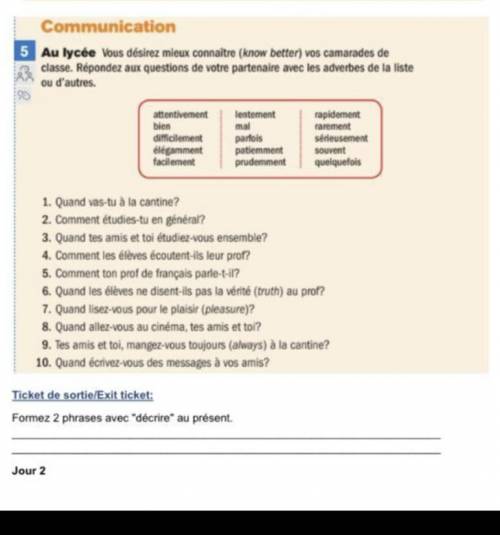 Help me with French hw pls!