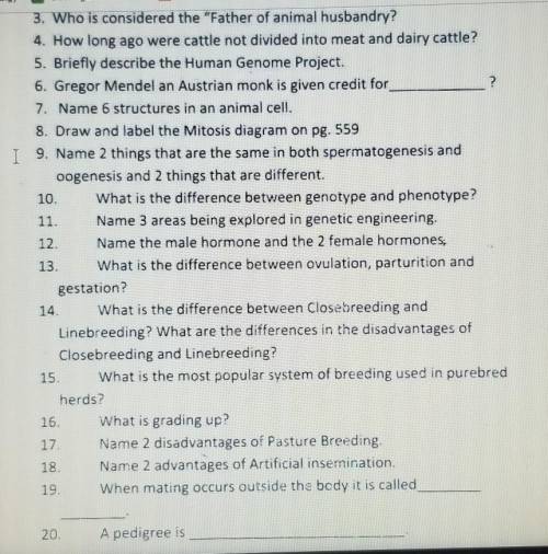 PLS HELP ASAP you dont have to answer number 8 3-19 except 8.​