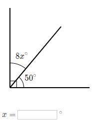 Solve for x in the diagram below. ty