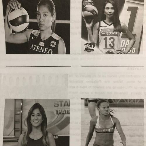 Name these famous volleyball player from the philippines
