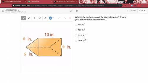 What is the surface area of the triangular prism? Round your answer to the nearest te