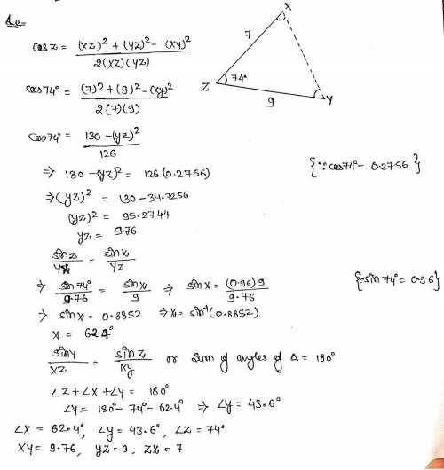 From your conclusions in part E, how many triangles can be constructed based on the given condition