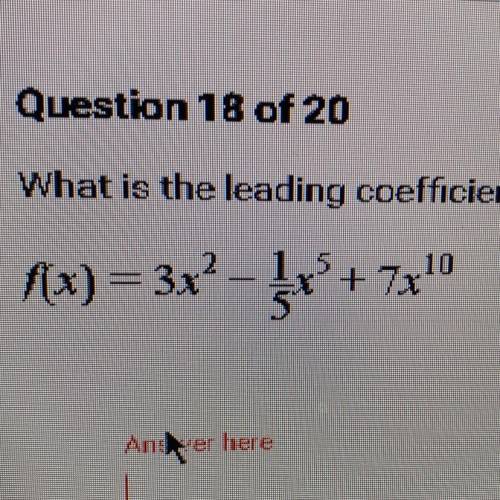 What is the leading coefficient of this polynomial?